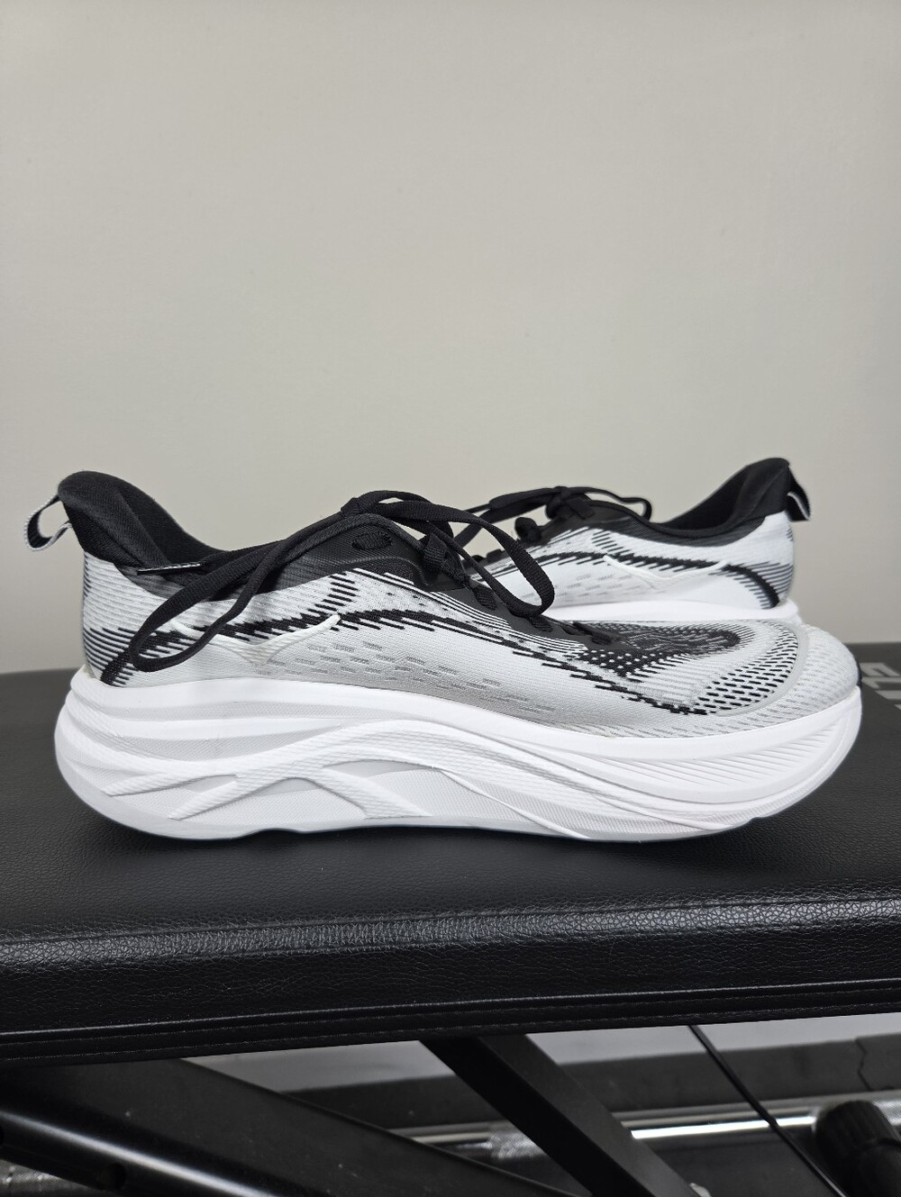 HOKA Skyflow White Black Women’s Running Shoes Size 8.5B Medium Athletic Sneaker - Picture 2 of 9